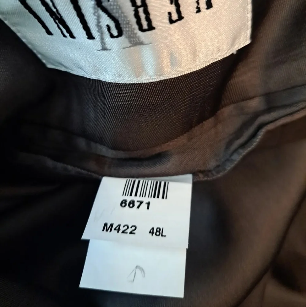 Versini Blazer Mens 48L Silk‎ wool Blend Coat Brown